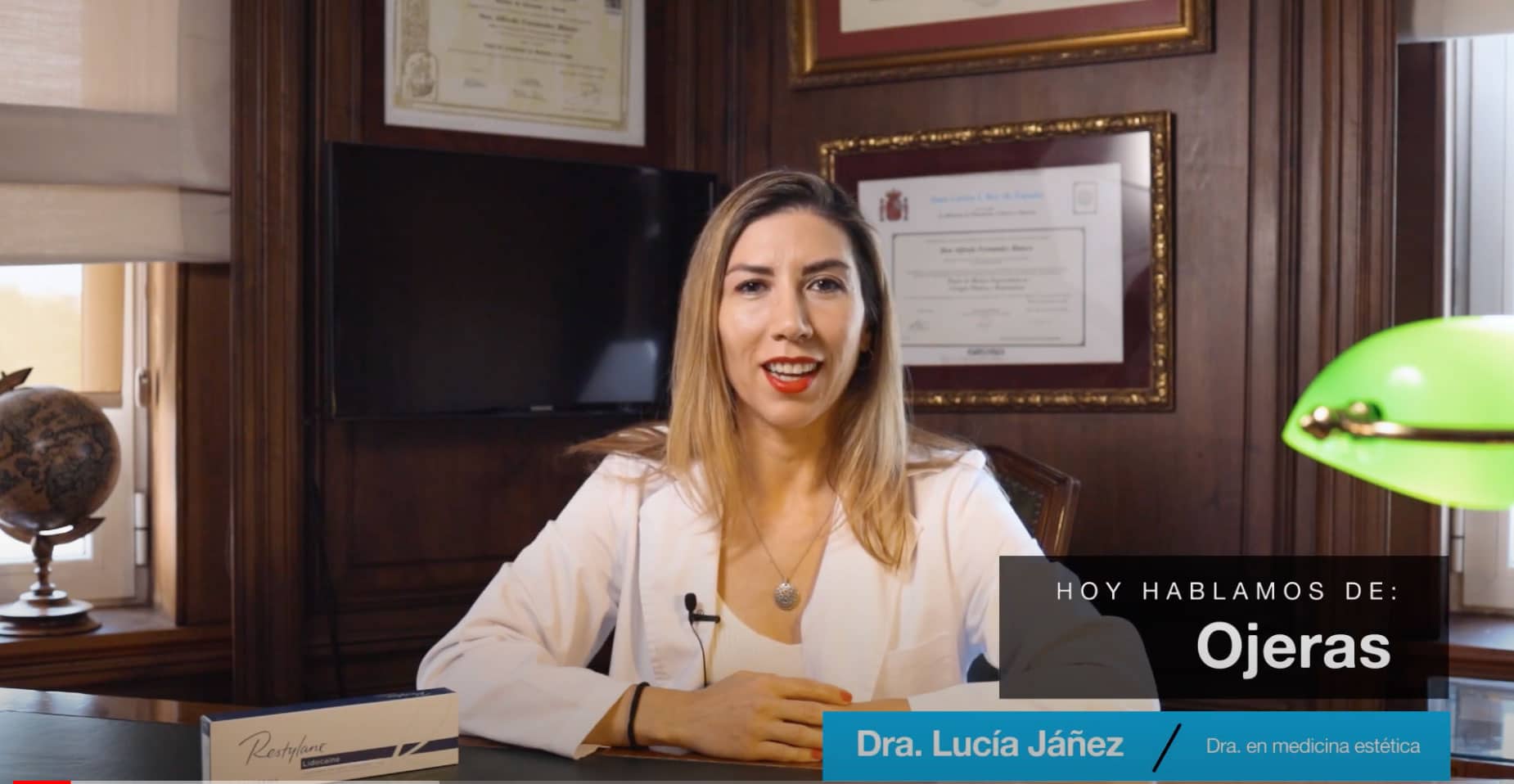Videoblog acerca de cómo eliminar las ojeras con medicina estética